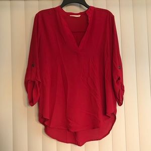 Lush Roll-tab Sleeve Tunic